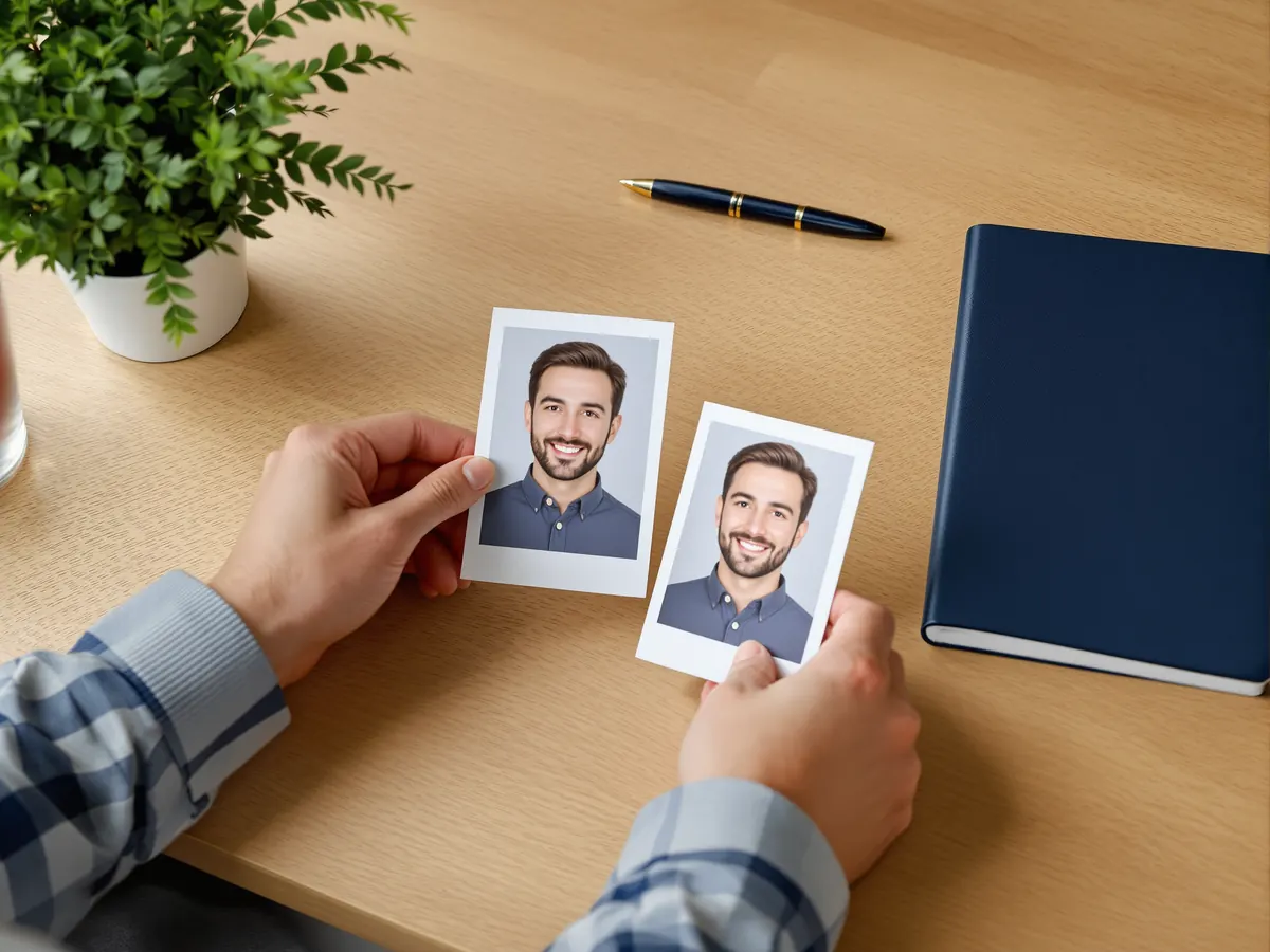 Fototessere e libretto blu pronti per la domanda di patente internazionale in Motorizzazione
